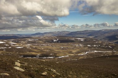 Cairngorms Ulusal Parkı Angus / Aberdeenshire, İskoçya, Birleşik Krallık. 