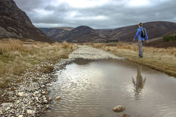 Caminhadas Turísticas Parque Nacional Cairngorms Angus Escócia Reino Unido — Fotografia de Stock