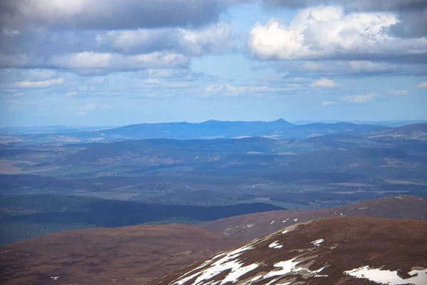 Vista Panorâmica Topo Monte Keen Angus Aberdeenshire Escócia Reino Unido — Fotografia de Stock