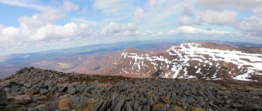 Keen Dağı 'nın tepesinden bak. Angus, İskoçya, Birleşik Krallık. Cairngorms Ulusal Parkı. 