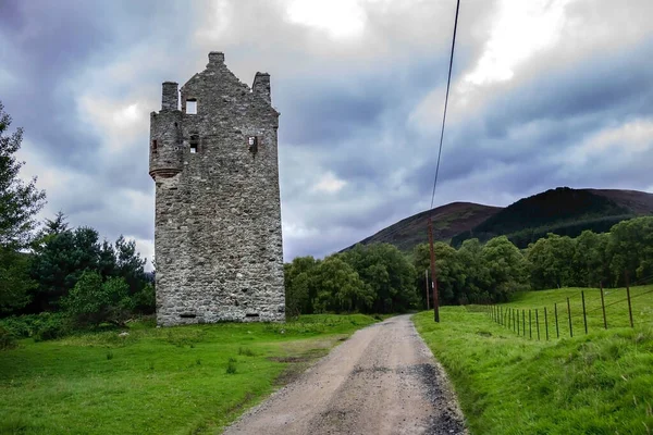 Invermark Castle Věžový Dům Století Východně Loch Lee Angus Skotsko — Stock fotografie