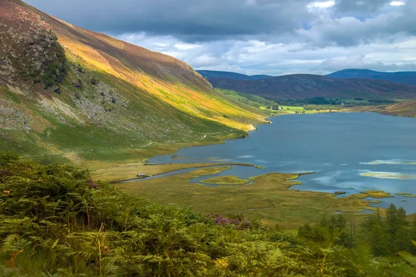 Loch Lee Angus Skottland Storbritannien Kairngorms Nationalpark Skottland Landskap — Stockfoto