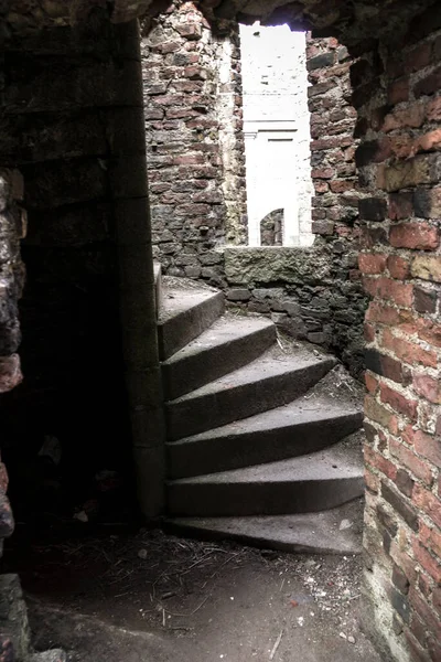 Detalle Las Ruinas Del Castillo Slains Aberdeenshire Escocia Reino Unido — Foto de Stock