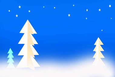 Tebrik kartı tasarımı. Noel ağacı.