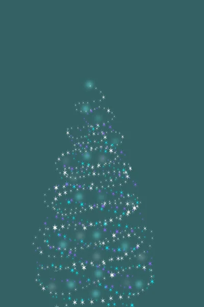 Χριστουγεννιάτικο Δέντρο Σχεδιασμός Ευχετήριας Κάρτας — Φωτογραφία Αρχείου
