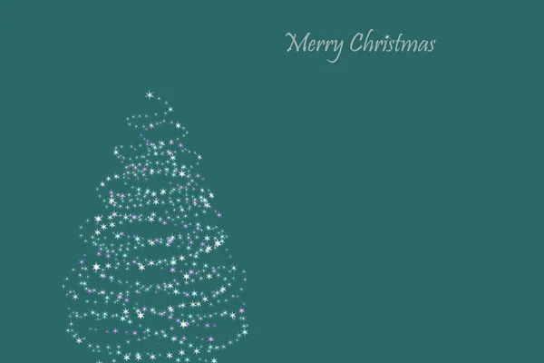 クリスマスツリー グリーティングカードデザイン — ストック写真
