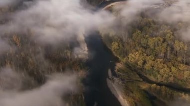 Hızlı dağ nehri. Şelale. Nehir kenarındaki dağ nehri. Tumnin Nehri, Sikhote-Alin Dağları 'nın doğu yamacındaki en büyük nehirdir..