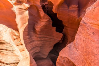 Looking down into the entrance to Lower Antelope, Canyon, Page, Arizona clipart