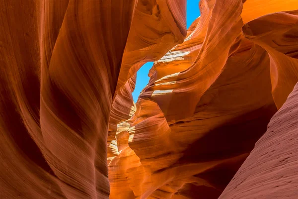 Samverkande Sporrar Passar Ihop Nedre Antelope Canyon Page Arizona — Stockfoto