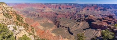 Baharda Mather Point 'ten Yaki Point' e kadar Arizona, Büyük Kanyon manzarası