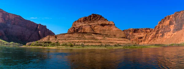 Horseshoe Bend Στον Ποταμό Κολοράντο Θέα Από Ποτάμι — Φωτογραφία Αρχείου