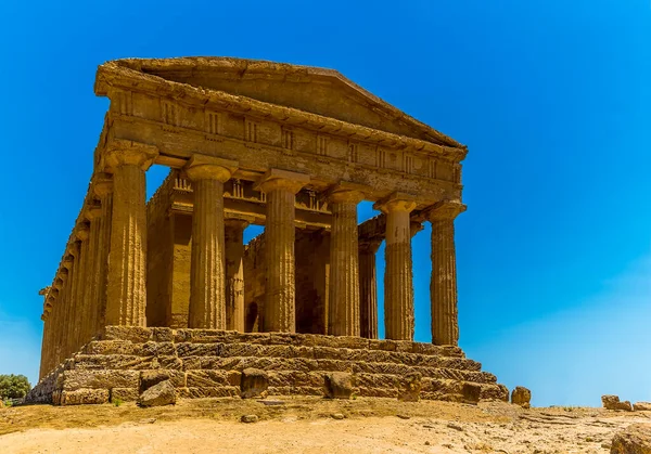 Vista Cerca Del Lado Oeste Del Templo Concordia Antigua Ciudad — Foto de Stock