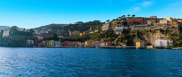 Une Vue Panoramique Sur Côte Delà Mur Port Plaisance Piccola — Photo