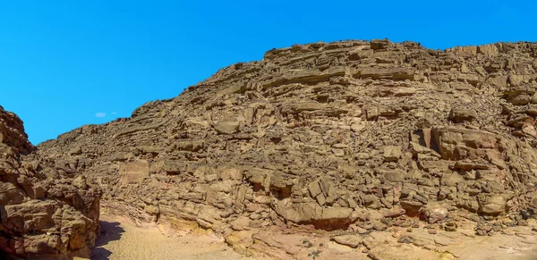 Entrée Dans Canyon Coloré Près Nuweiba Egypte Été — Photo