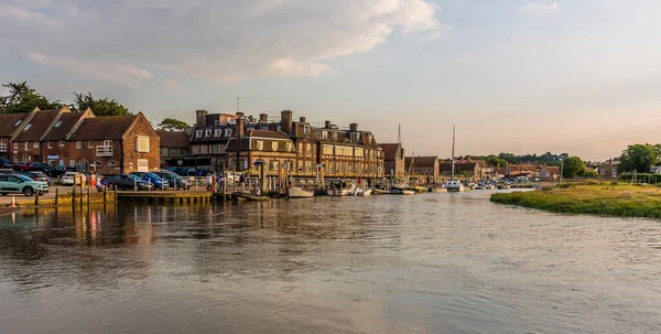 Pohled Přístav Blakeney Norfolk Velká Británie Blíží Západ Slunce Létě — Stock fotografie