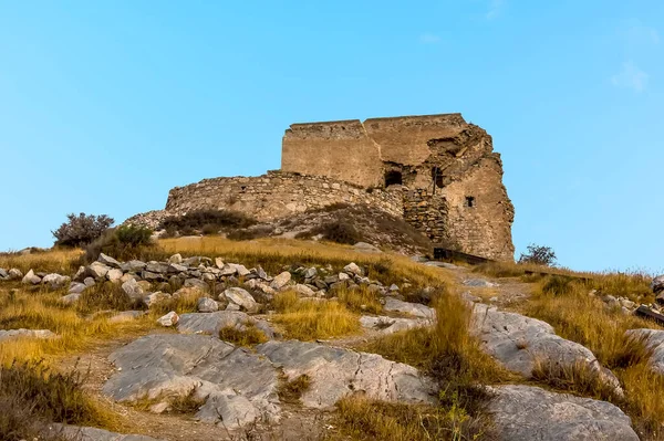 Ερειπωμένο Φρούριο Θέα Χωριό Castell Ferro Ισπανία Καλοκαίρι — Φωτογραφία Αρχείου