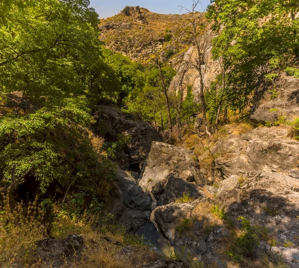 Uitzicht Monachil Rivier Sierra Nevada Spanje Zomer — Stockfoto