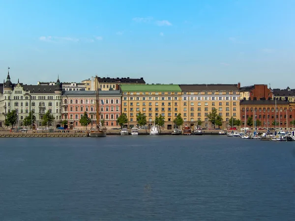 Grandeur Waterfront Buildings Viewed South Harbour Finnish Capital Helsinki Summertime — Stock Photo, Image
