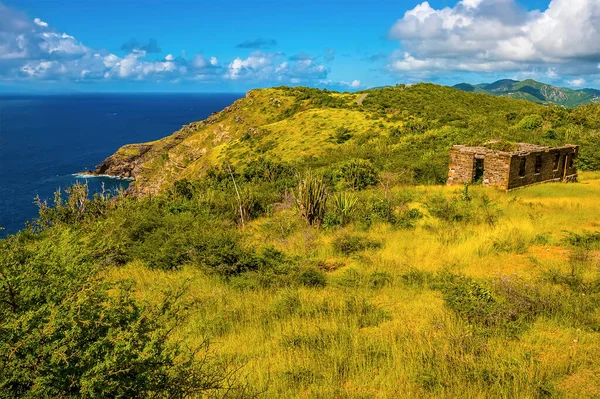 Uitzicht Vanaf Het Blockhouse Uitkijkpunt Langs Kust Antigua — Stockfoto