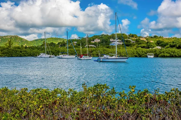 Uitzicht Engelse Haven Antigua — Stockfoto