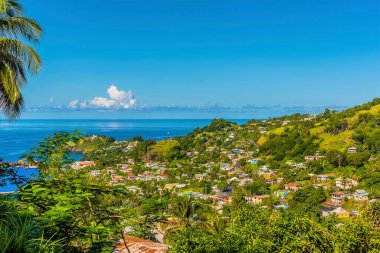 Kingstown, Saint Vincent 'daki yerleşim alanının manzarası