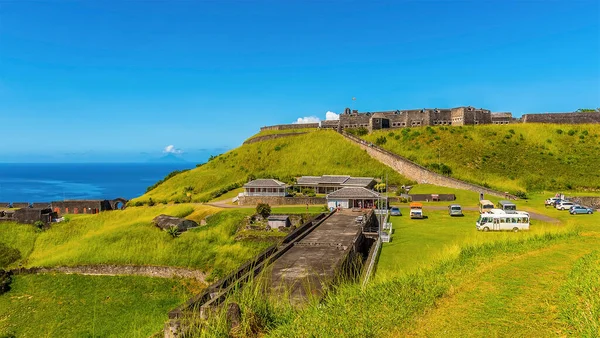 Uma Vista Sobre Forte Brimstone Hill São Cristóvão — Fotografia de Stock