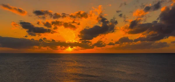 Spectacular Sunset Viewed Grand Turk — Stock Photo, Image