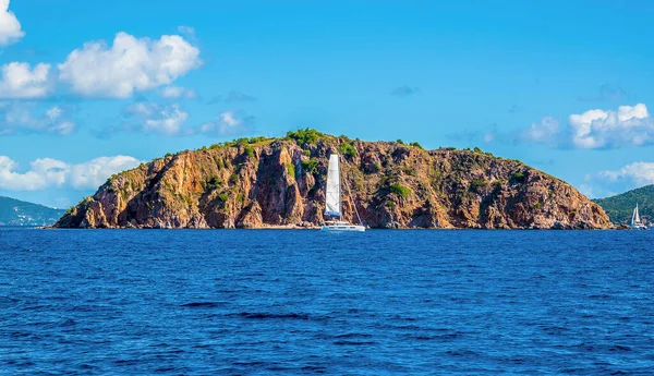 Una Vista Del Lado Sur Isla Pelícano Frente Isla Principal —  Fotos de Stock