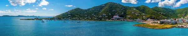 Ein Panoramablick Auf Das Wasser Road Town Tortola — Stockfoto