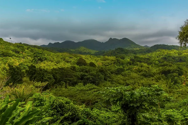 Вид Стратовулкан Гора Святої Катерини Гренаді — стокове фото