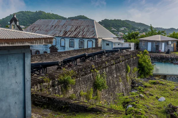 Une Vue Long Des Défenses Fort George Dessus Ville Grenade — Photo