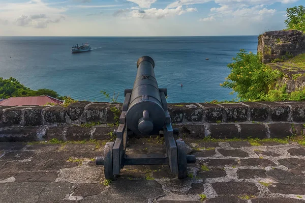 Uitzicht Zee Vanaf Fort George Grenada — Stockfoto