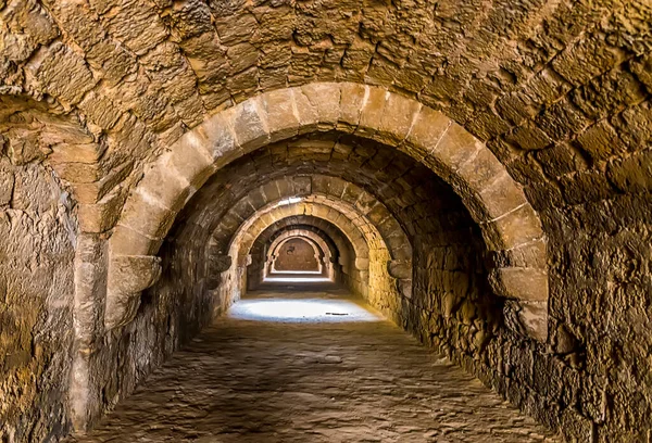 Túnel Desierto Bajo Antigua Fortaleza Famagusta Norte Chipre —  Fotos de Stock