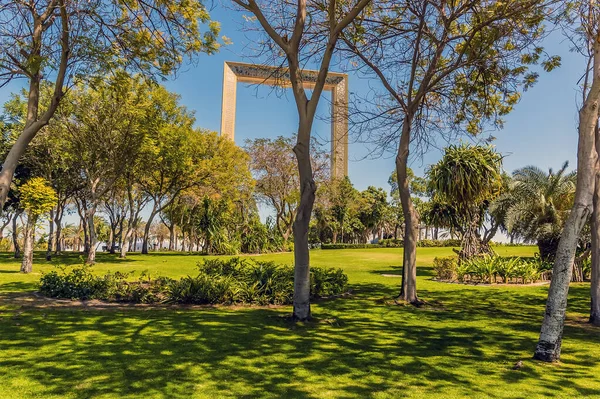 Blick Über Den Ruhigen Und Beschaulichen Zabeel Park Dubai Vae — Stockfoto