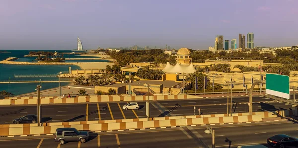 Θέα Στην Είσοδο Του Συγκροτήματος Palm Jumeirah Στο Ντουμπάι Των — Φωτογραφία Αρχείου