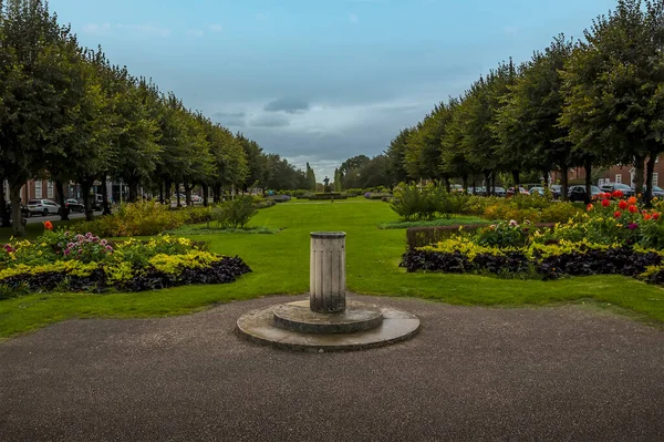 Uma Vista Sobre Parque Central Welwyn Garden City Reino Unido — Fotografia de Stock