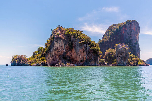Вид на остров Као Пхин Кан в Таиланде
