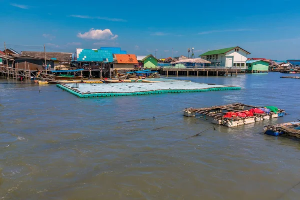 View Settlement Panyi Built Stilts Phang Nga Bay Thailand — Stock Photo, Image