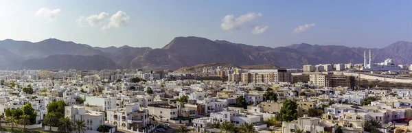 Panorama View Muscat Oman Distant Mountains Late Summer — Stock Photo, Image