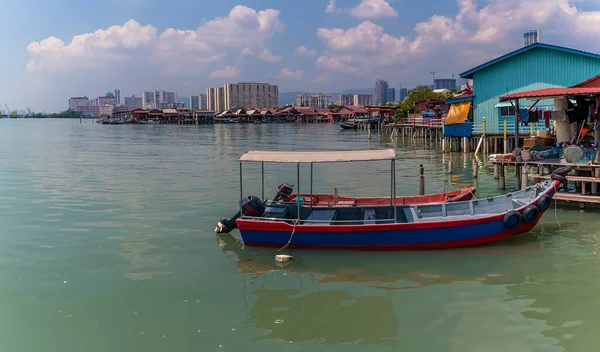 View Clan Jetties George Town Penang Island Malaysia Asia — Stock Photo, Image