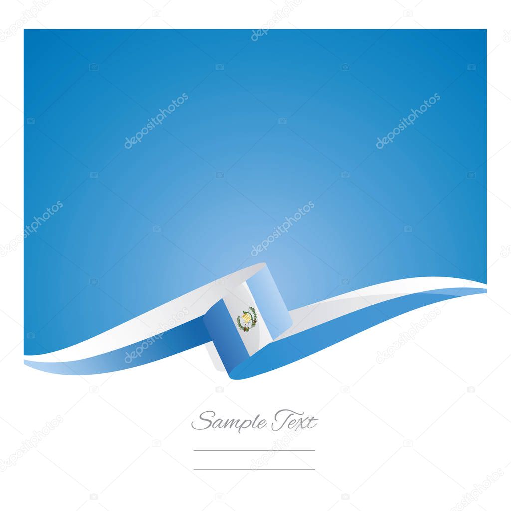 New abstract Guatemala flag ribbon