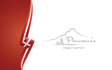 Danimarka soyut broşür kapak afiş arka plan vektör