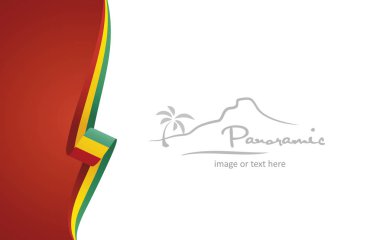 Gine soyut bayrak broşür kapak afiş arka plan vektör