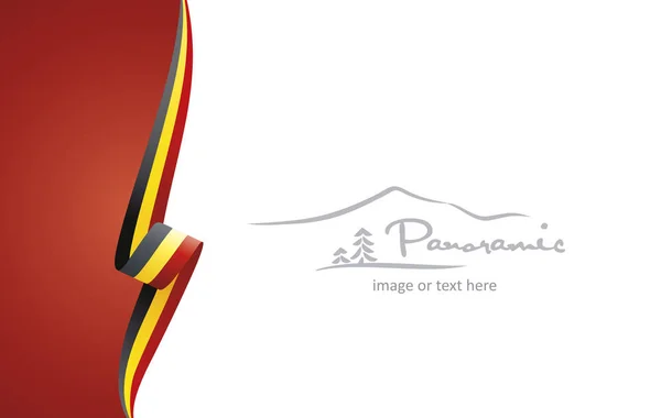 Бельгія Абстрактних Прапор Брошура Покриття Плакат Фон Вектор — стоковий вектор