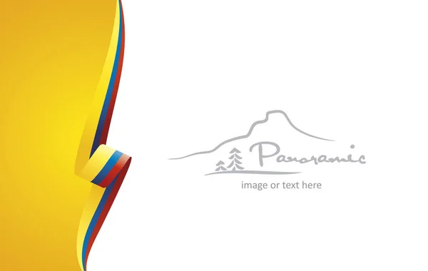 Colombie Résumé Brochure Couverture Poster Fond Vecteur — Image vectorielle