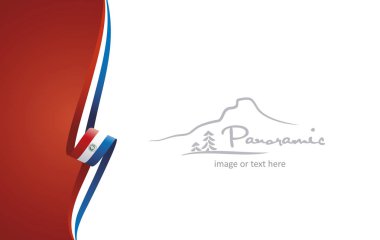 Paraguay soyut broşür kapak afiş arka plan vektör