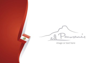 Peru soyut broşür kapak afiş arka plan vektör