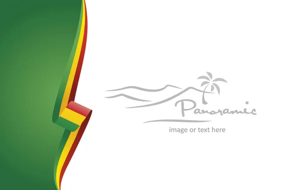 Mali Abstracte Vlag Brochure Cover Poster Achtergrond Vector — Stockvector
