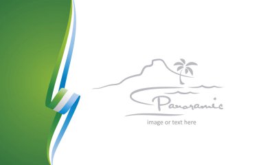 Sierra Leone soyut bayrak broşür kapak afiş arka plan vektör