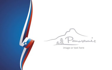 Slovenya soyut bayrak broşür kapak afiş arka plan vektör